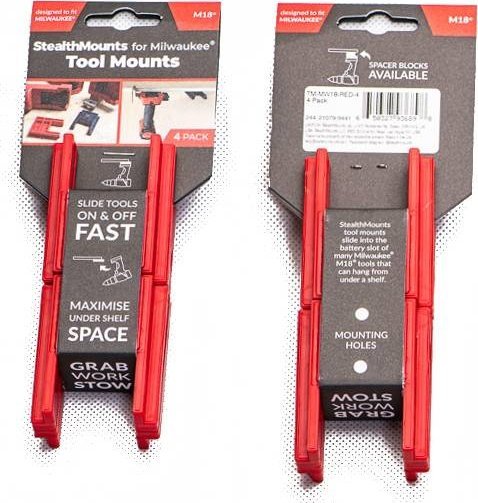 Milwaukee Uchwyty do elektronarzędzi Milwaukee M18 zestaw 4 sztuk StealthMounts