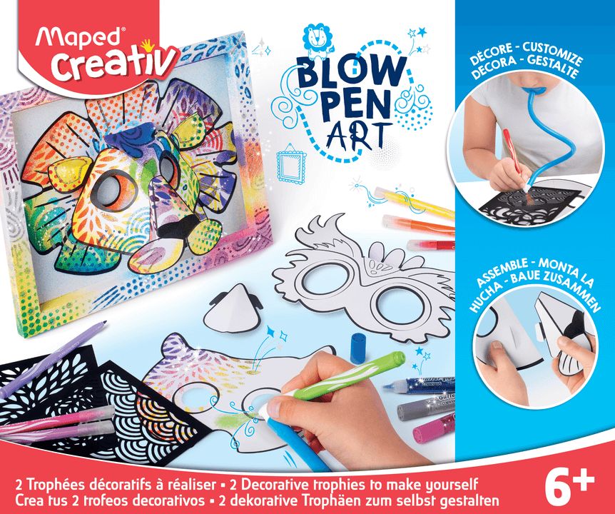 Stickn Flamastry dmuchane ramka z maskami