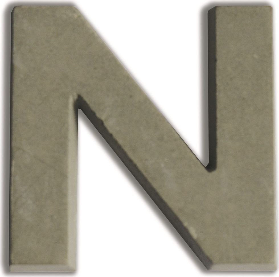 Aladine Litera N z betonu H:5 cm