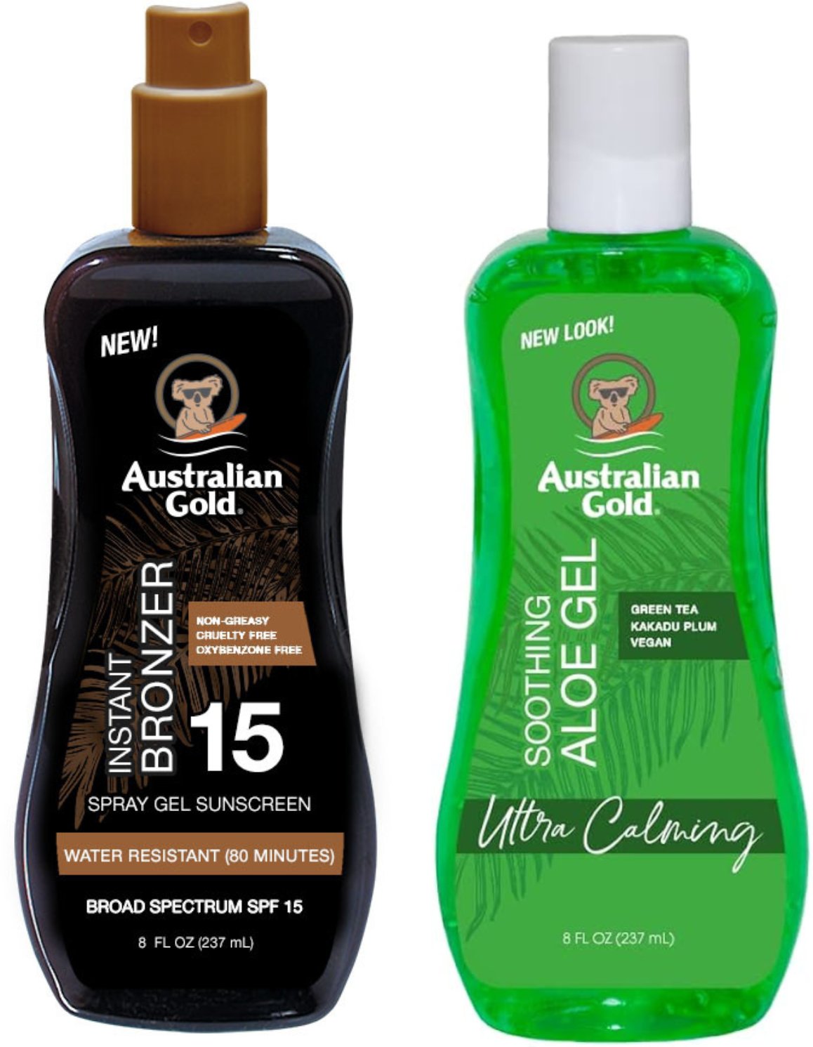 Australian Gold Żel W Sprayu Z Bronzerem SPF15 + Aloe Po Opalaniu