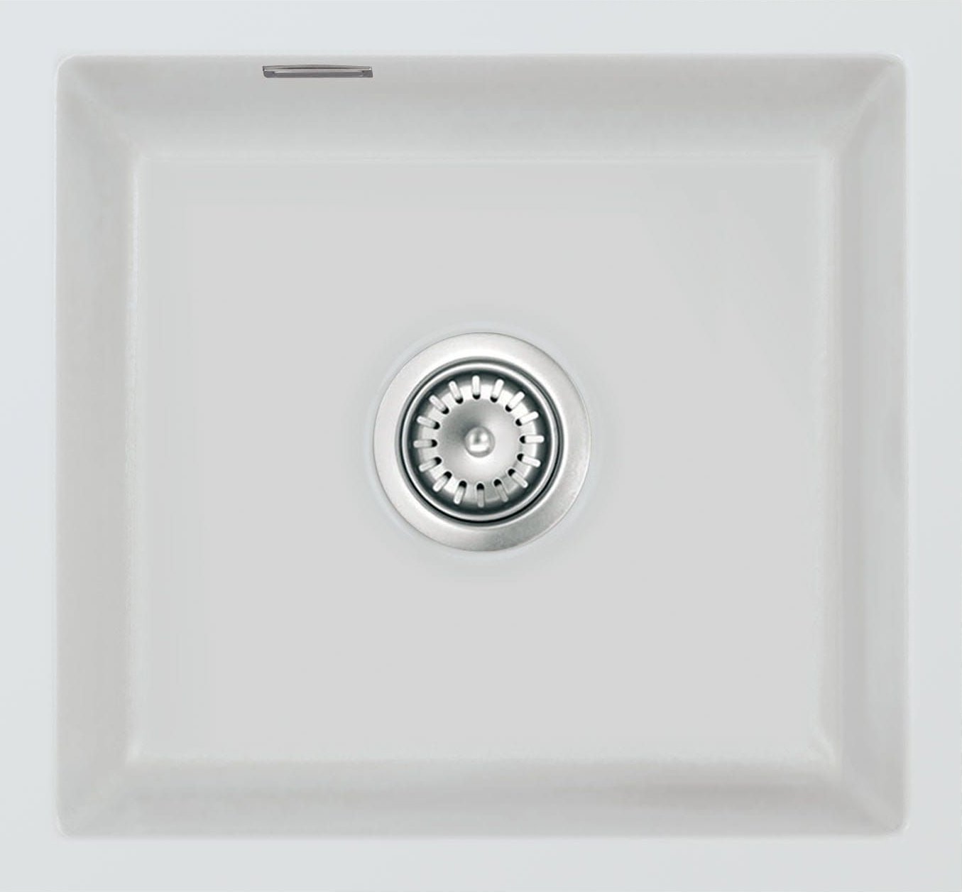 Zlewozmywak SYSTEMCERAM Systemceram Mera 42 U Alu, zlewozmywak ceramiczny, korek manualny