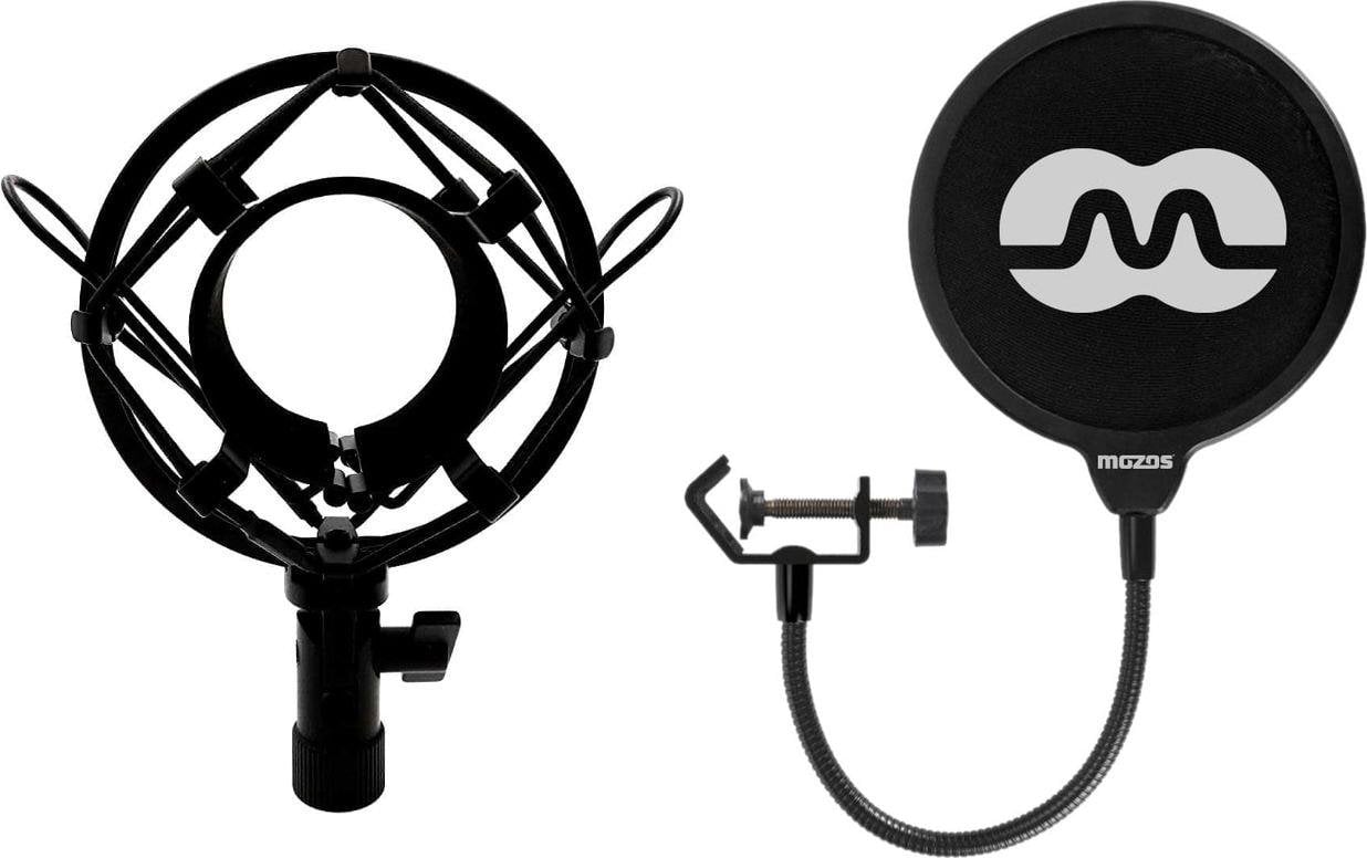 Mozos Mozos Kosz antywibracyjny Shock do mikrofonów 48-54mm SHM2 + Pop filtr mikrofonowy PS-1
