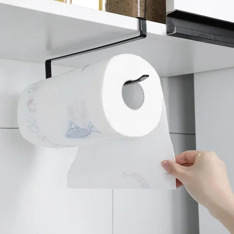 UCHWYT WIESZAK NA RĘCZNIK PAPIEROWY KUCHENNY LOFT SOLIDNY METALOWY STALOWY