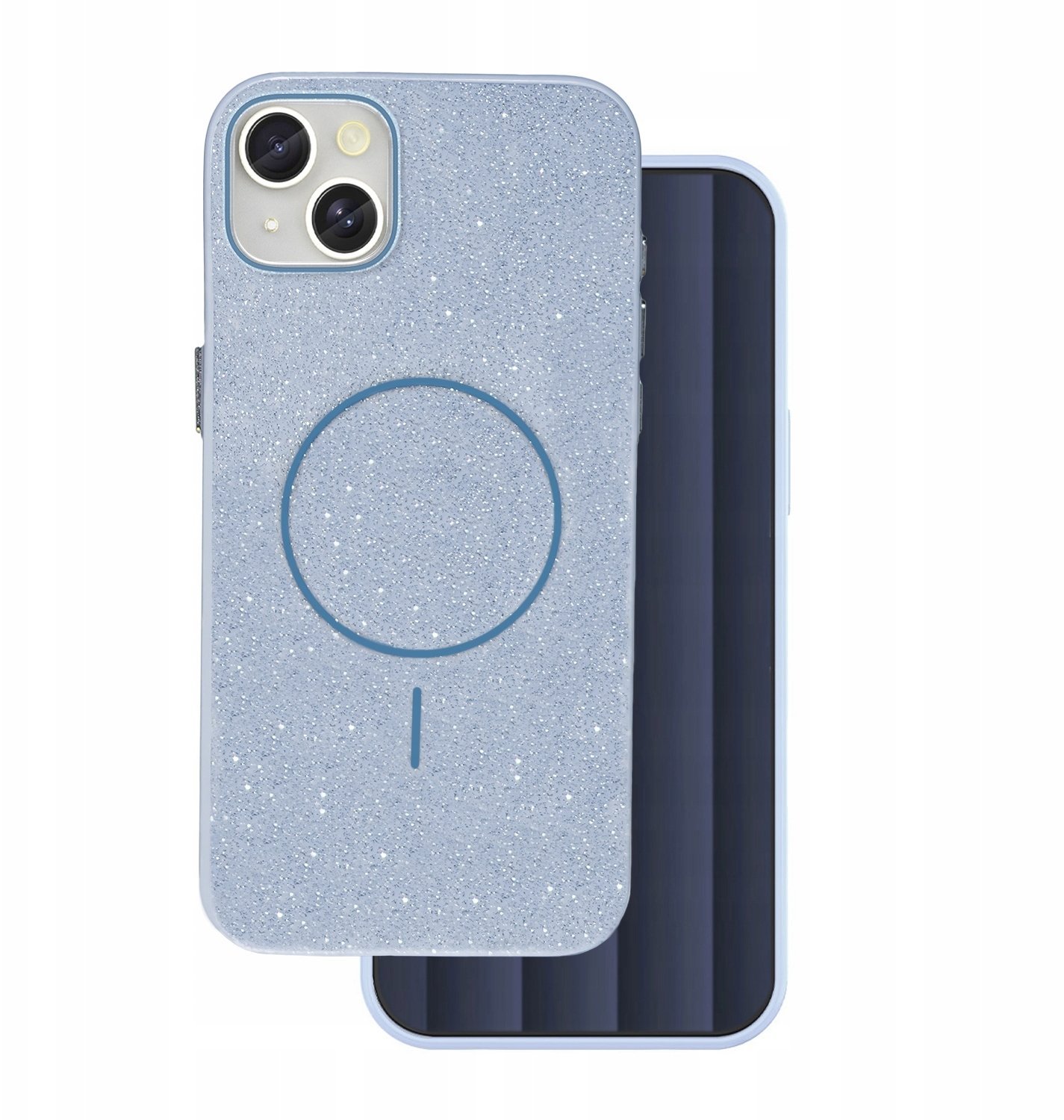 Nakładka Glitter Thin Magsafe case do iPhone 14 niebieski