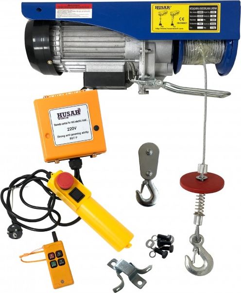 Husar Wciągarka linowa elektryczna BST P 150/300 kg z pilotem bezprzewodowym