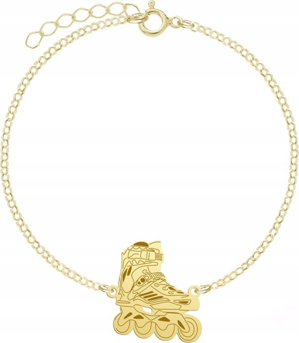Radziszewska Jewellery Pozłacana Bransoletka Rolki pancerka GRAWER