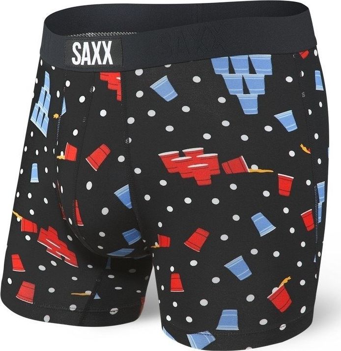 SAXX Bokserki Vibe Boxer Brief Black Beer Champs r. S