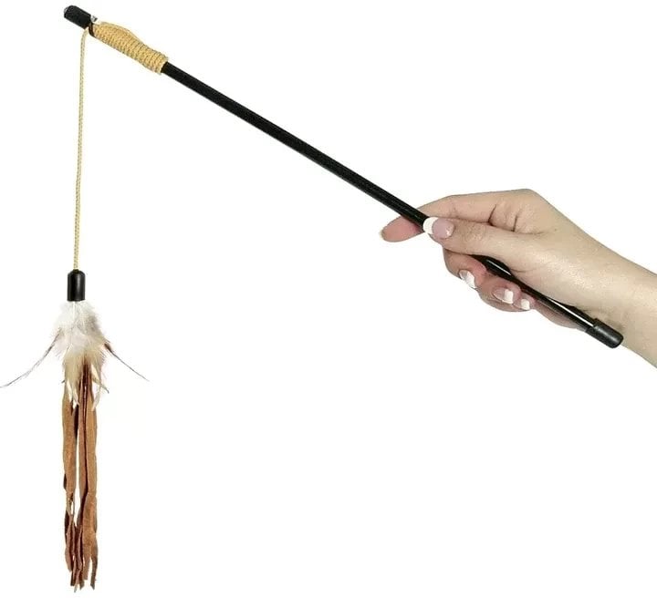 DANGLER LEATHER+FEATHER DISP CAT