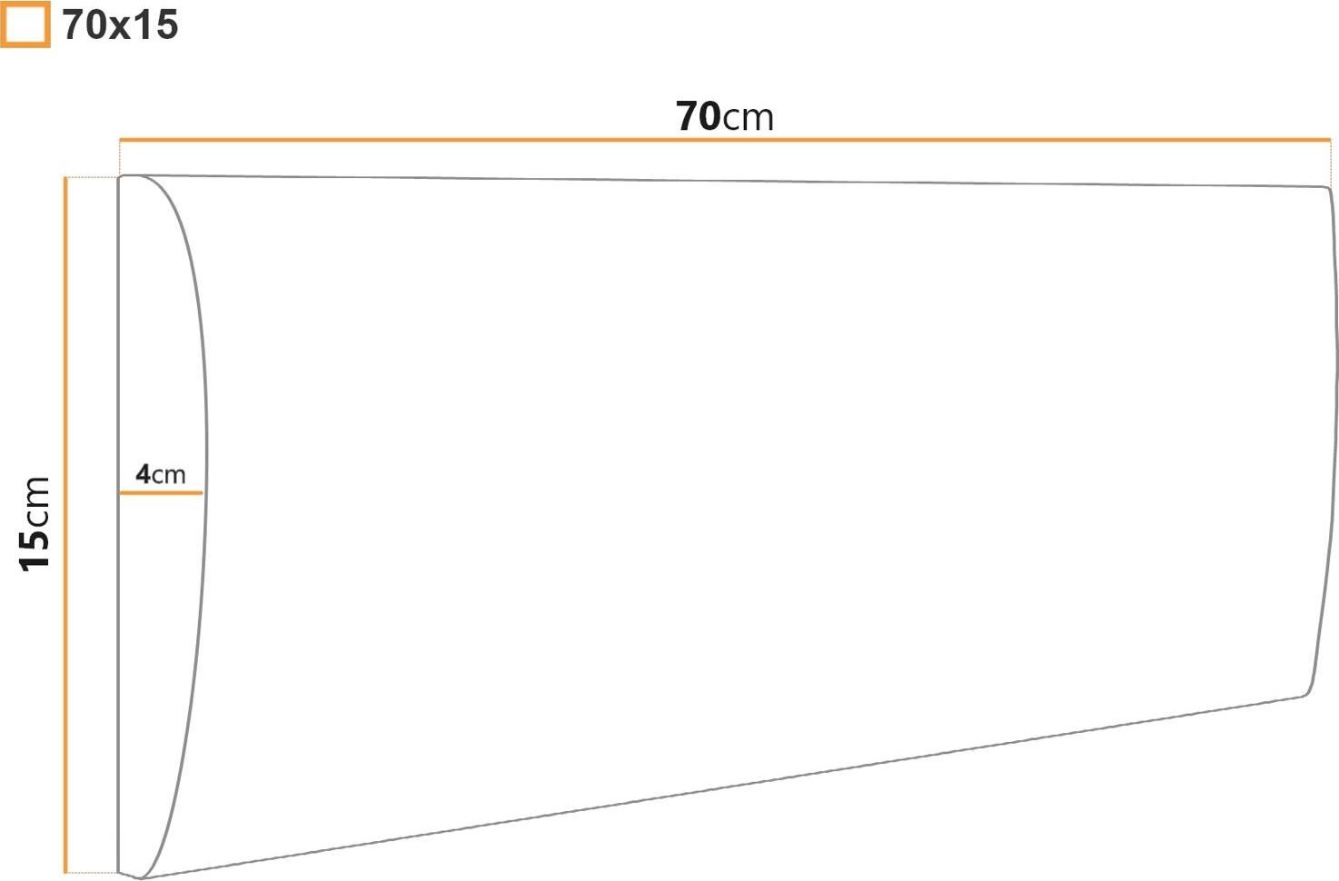 Ravio Panel tapicerowany - Tkanina Manila 70x15