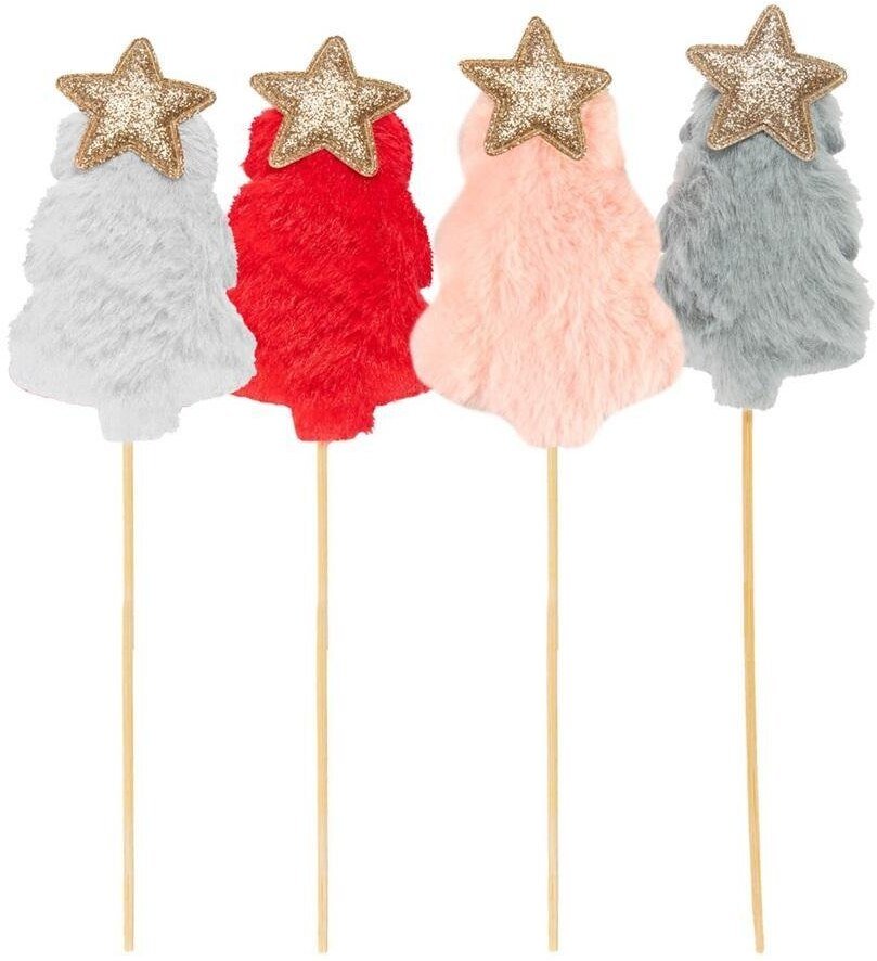 Dekoracja na piku - pluszowa choinka