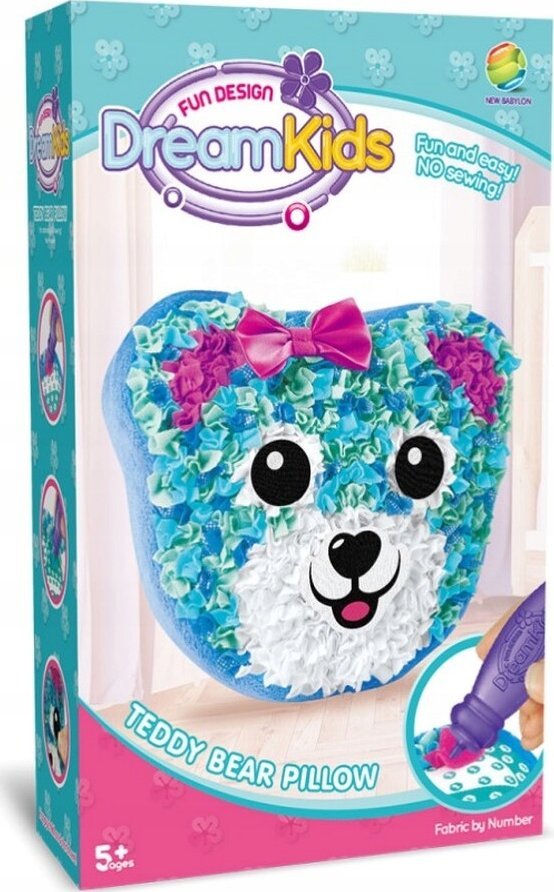 Kreatywny Zestaw Wyszywanka, Maskotka, Pluszak Do Szycia, Poduszka Do Ozdobienia DIY MISIU, NIEDŹWIADEK