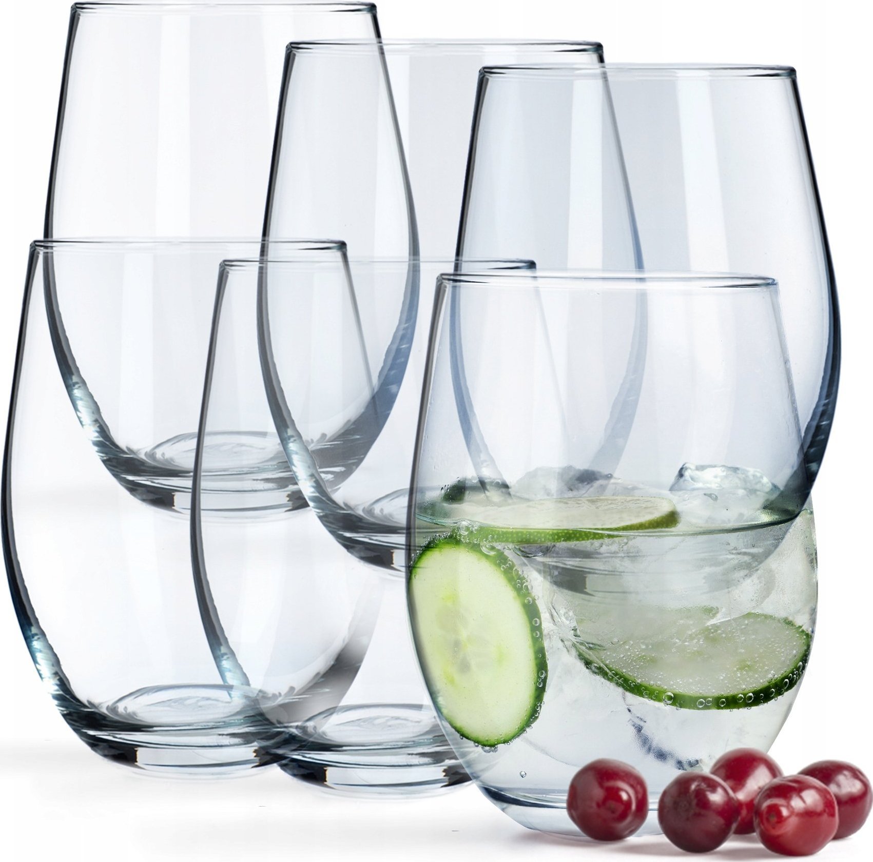 Kadax Zestaw Szklanek 580ml Szklanki Do Napojów 6szt