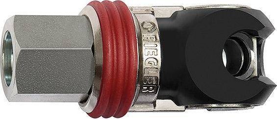 Riegler Szybkozłącze bezpieczne odchylane stalowe, średnica nom. 7,2mm,gwint wewn. G3/8" RIEGLER
