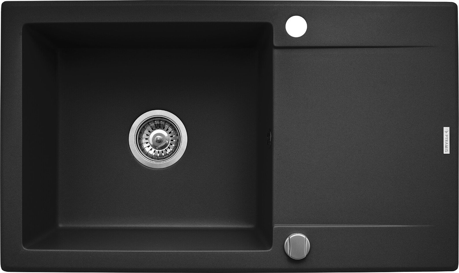 Zlewozmywak Pyramis Zlew Pyramis KORFU 78x46 1B1D karbon 070061101