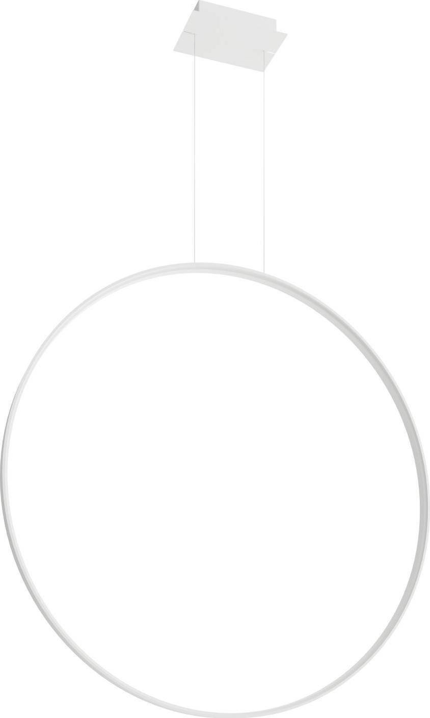 Lampa wisząca Thoro Wisząca LAMPA pierścień RIO TH.123 Thoro metalowa OPRAWA okrągły ZWIS LED 70W 4000K pierścień biały