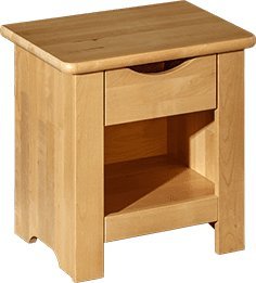 ATB Meble Szafka nocna z drewna brzozowego Pectus
