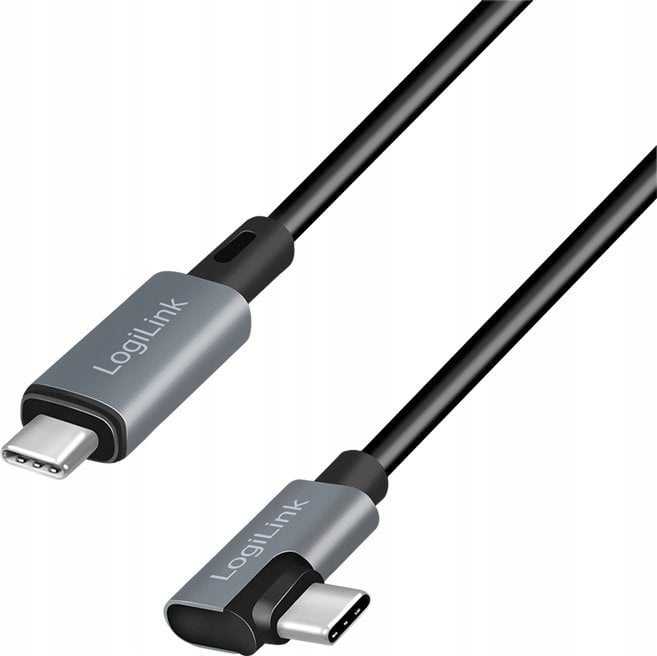 Kabel USB LogiLink USB-C - USB-C 2 m Czarny (CU0183)
