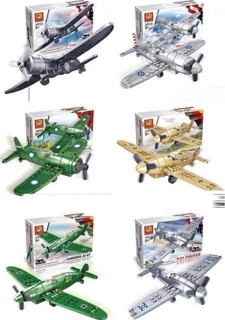 Trifox Klocki samoloty 20el MIX