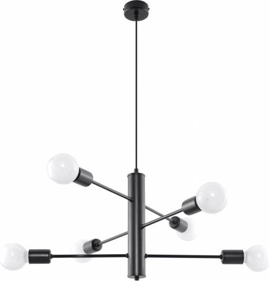 Lampa wisząca Sollux Duomo industrial czarny (SL.0305)