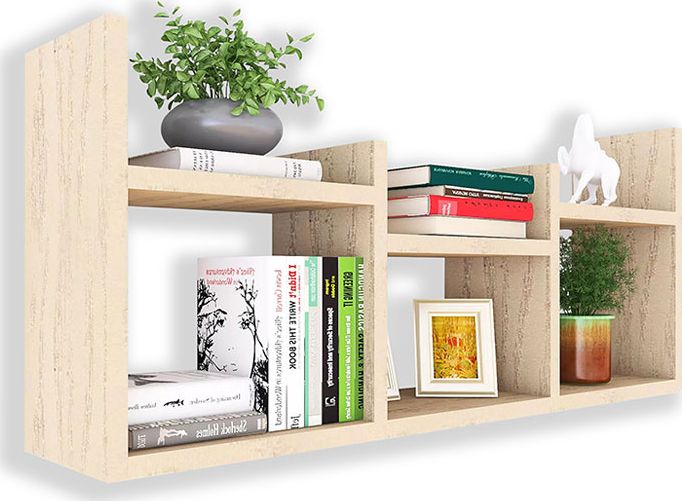 Elior Skandynawska wisząca półka ścienna dąb sonoma - Lorea