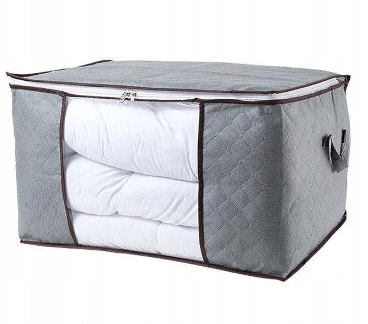 POKROWIEC NA POŚCIEL KOŁDRĘ do PRZECHOWYWANIA Poduszki KOCE Okna 70x50x30cm