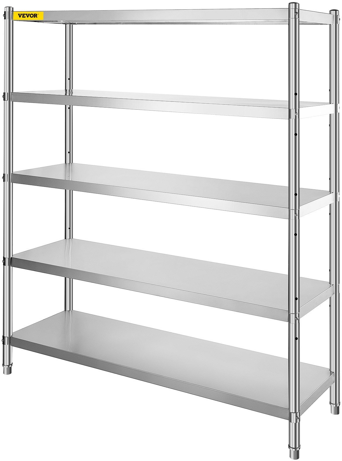 Półka magazynowa 5-poziomowa stal nierdzewna regulowana wytrzymała garaż