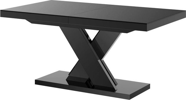 Hubertus Stół XENON LUX 160(256)x89 czarny połysk rozkładany