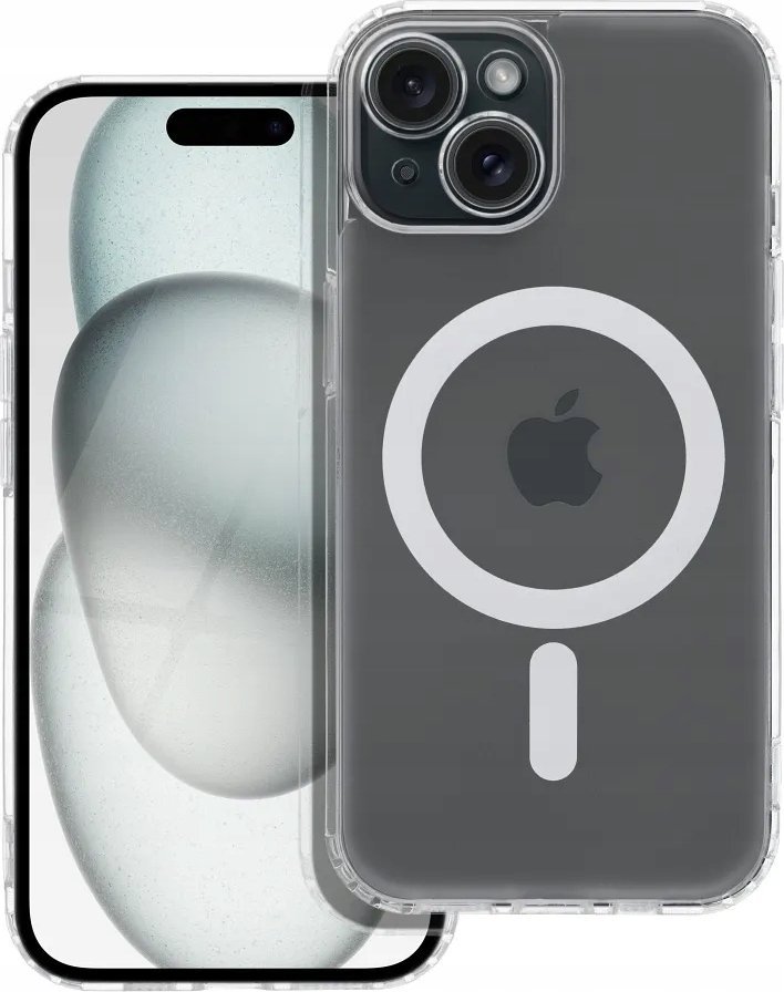 OEM Futerał FROST MAG COVER z ochroną aparatu kompatybilny z MagSafe do IPHONE 12 Pro Max transparentny