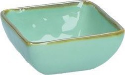 NPC Polska Rose&Tulipani Zestaw 6 kwadratowych miseczek z kamionki 8 cm miętowe