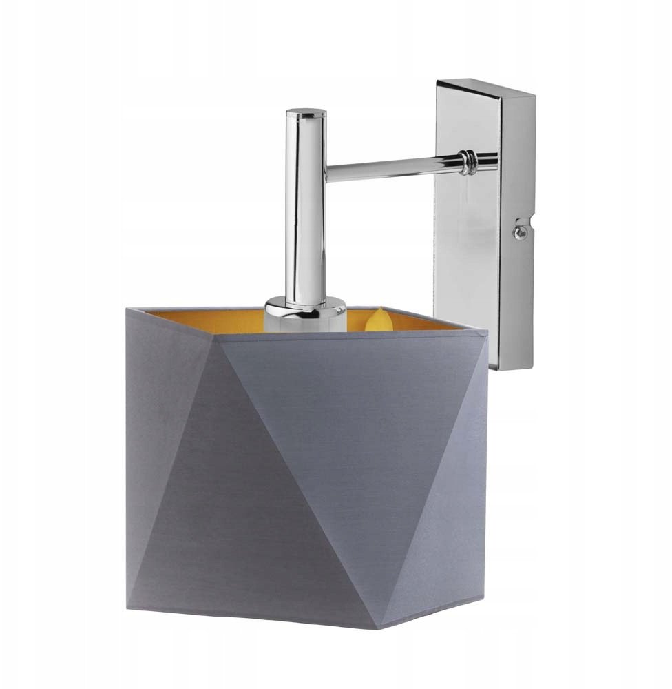 Lampa ścienna KIOTO GOLD kinkiet z abażurem ze złotym wnętrzem