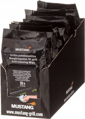 Mustang Drėgnos grilio šluostės Mustang, 25x25 cm, pilka