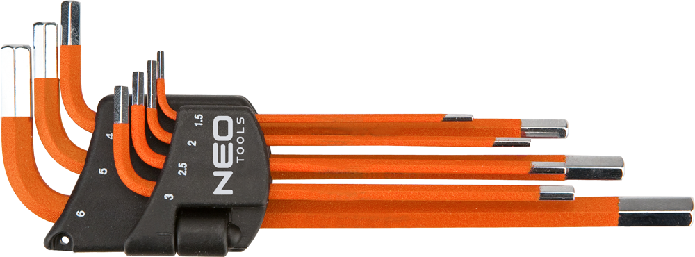 Neo Zestaw kluczy imbusowych hex typ L 1,5-6mm 7szt. (09-517)