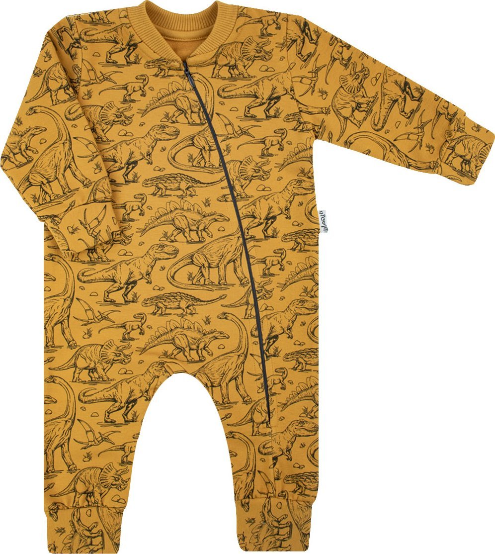 NICOL Pajac kombinezon dla chłopca dresowy niemowlęcy wyprawka Nicol Tirex 56 (51 - 56 cm)