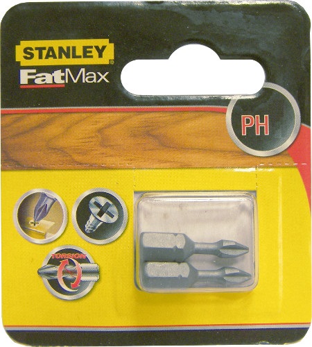 Stanley Końcówki wkrętakowe Ph1x25mm 2szt. - STA62020