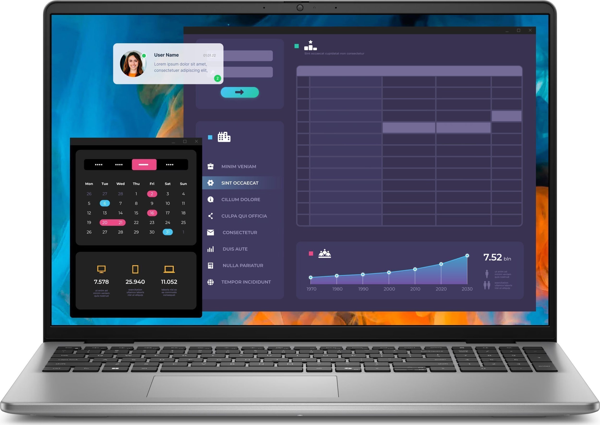 Laptop Dell Vostro 5640 Core 7 150U / 16 GB / 1 TB / W11 Pro (N1004VNB5640EMEA01_3YNPSO)