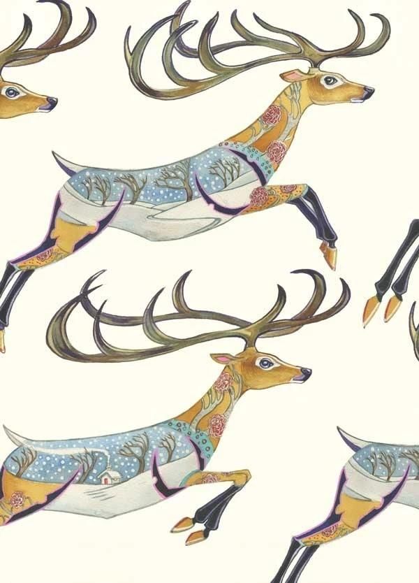 DM Collection Karnet A122 B6 + koperta Galopujący renifer