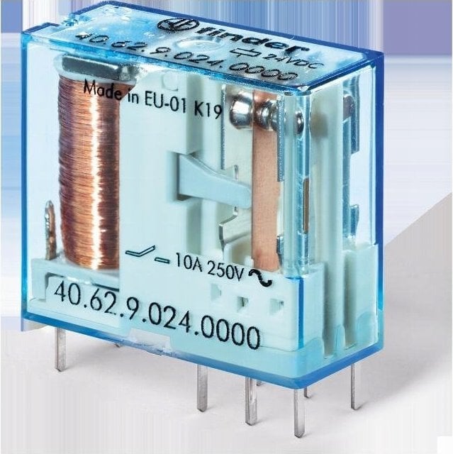 Finder Przekaźnik miniaturowy PCB 2P 10A 24V DC 40.62.9.024.0000