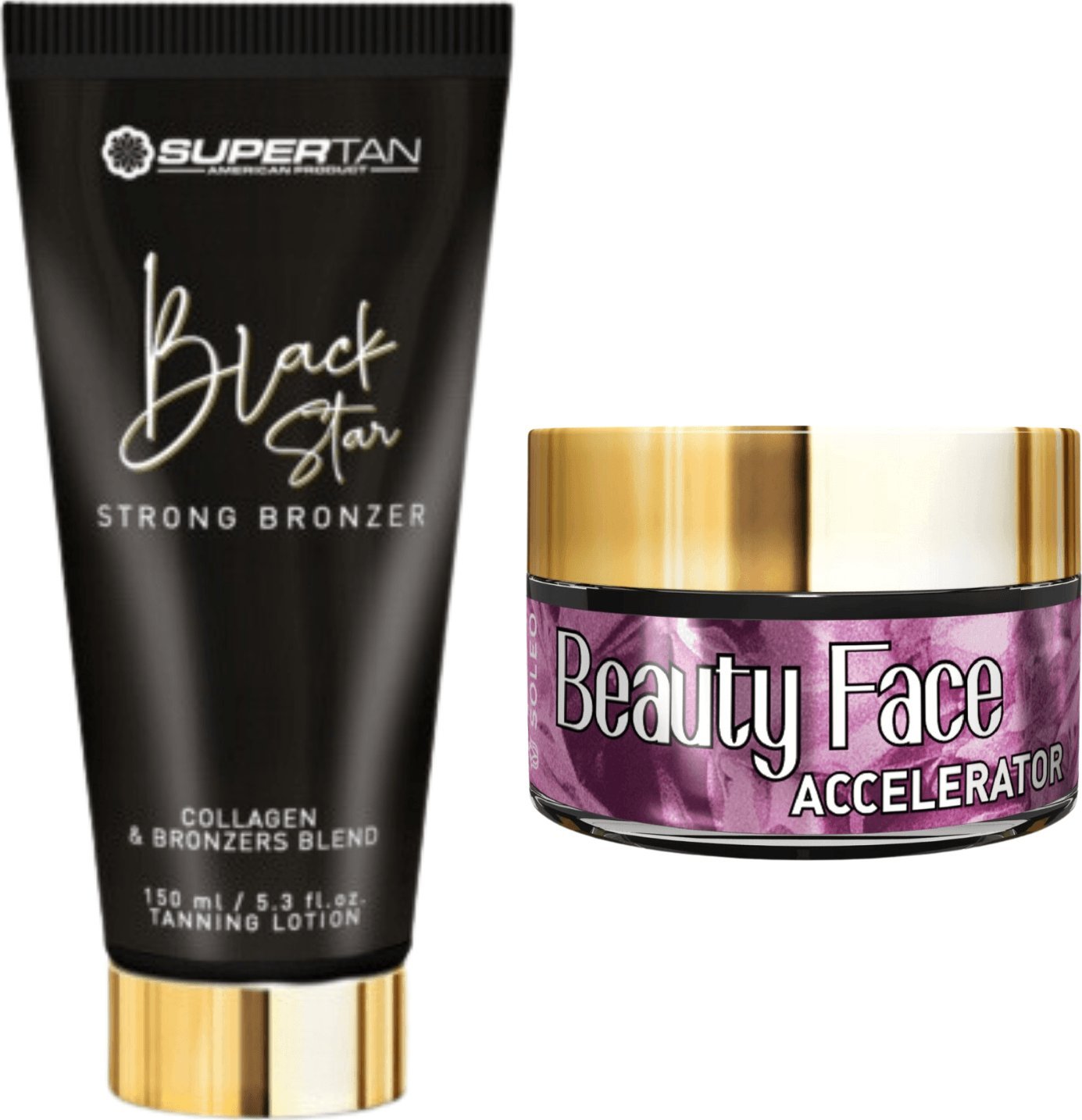 Supertan Supertan Black Star Bronzer + Słoiczek Beauty Face