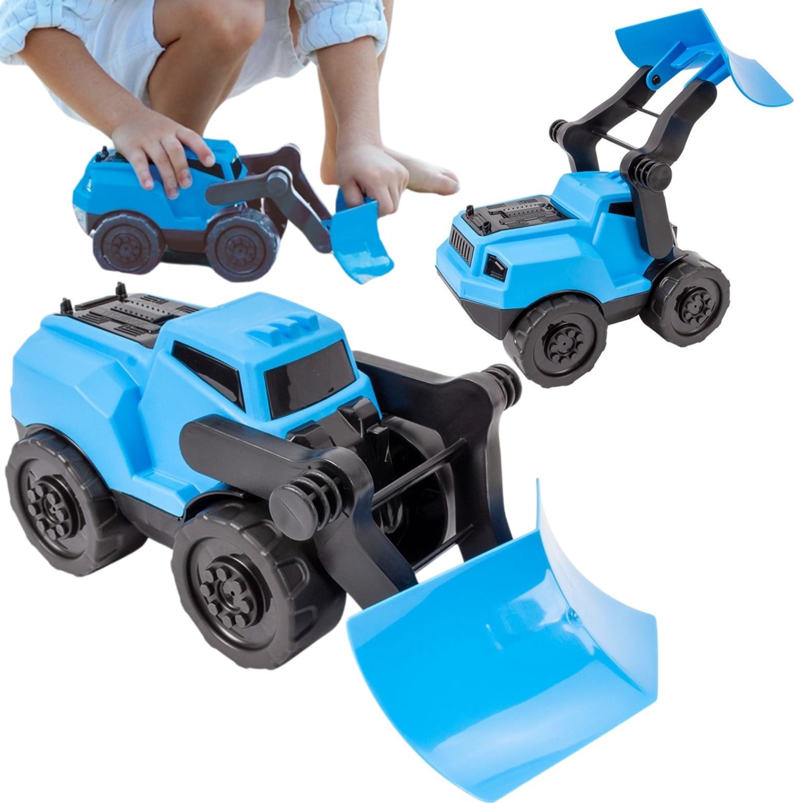 Równiarka Koparka Pojazd Budowlany Ruchome Elementy Wyrównywanie Dróg Piask