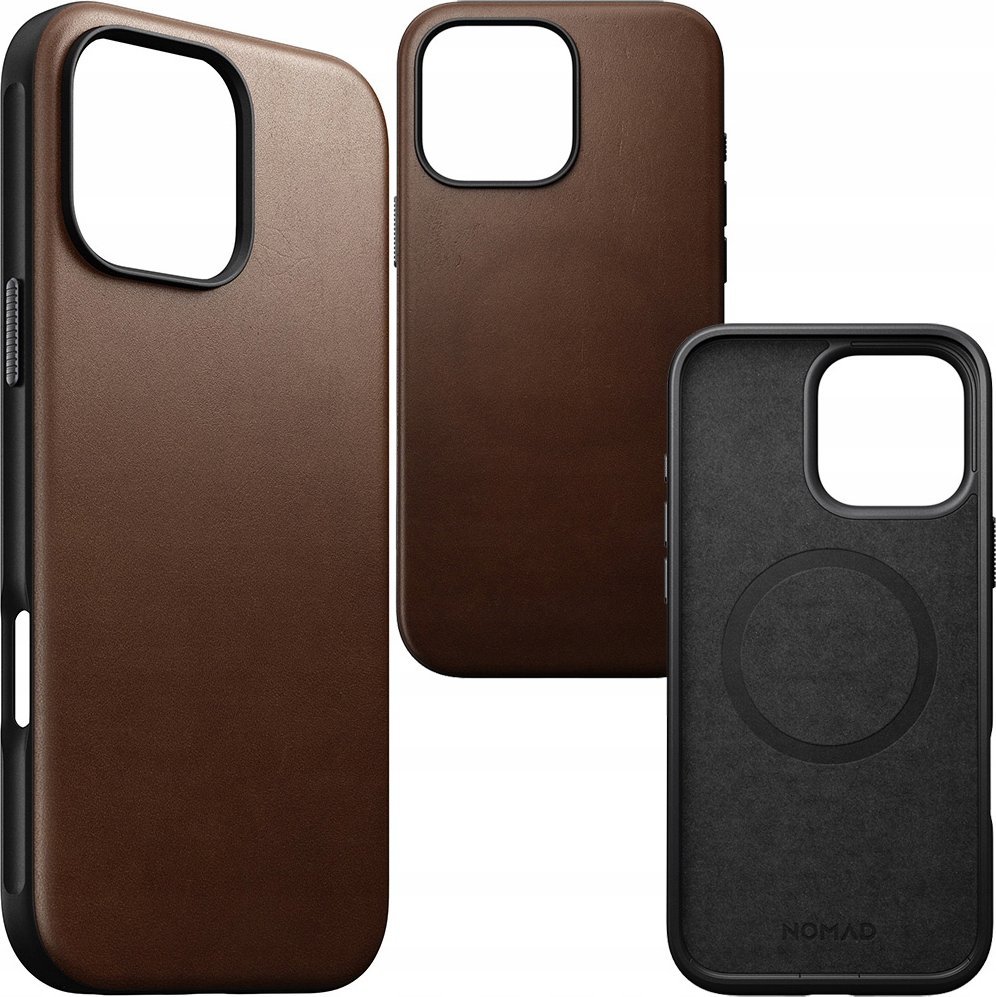 Nomad Nomad Modern Leather case, brown - iPhone 16 Pro