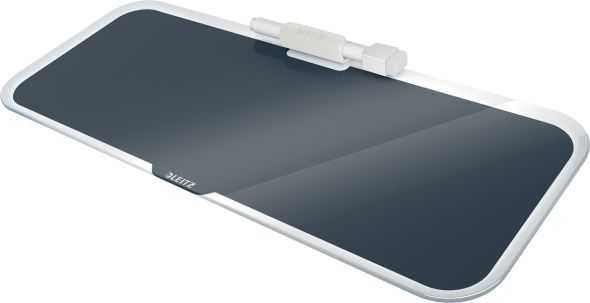 Leitz Szklany notatnik na biurko Leitz Cosy, poziomy, szary 52690089