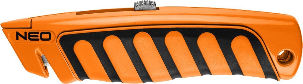 Neo Nóż z ostrzem trapezowym, metalowy korpus stal