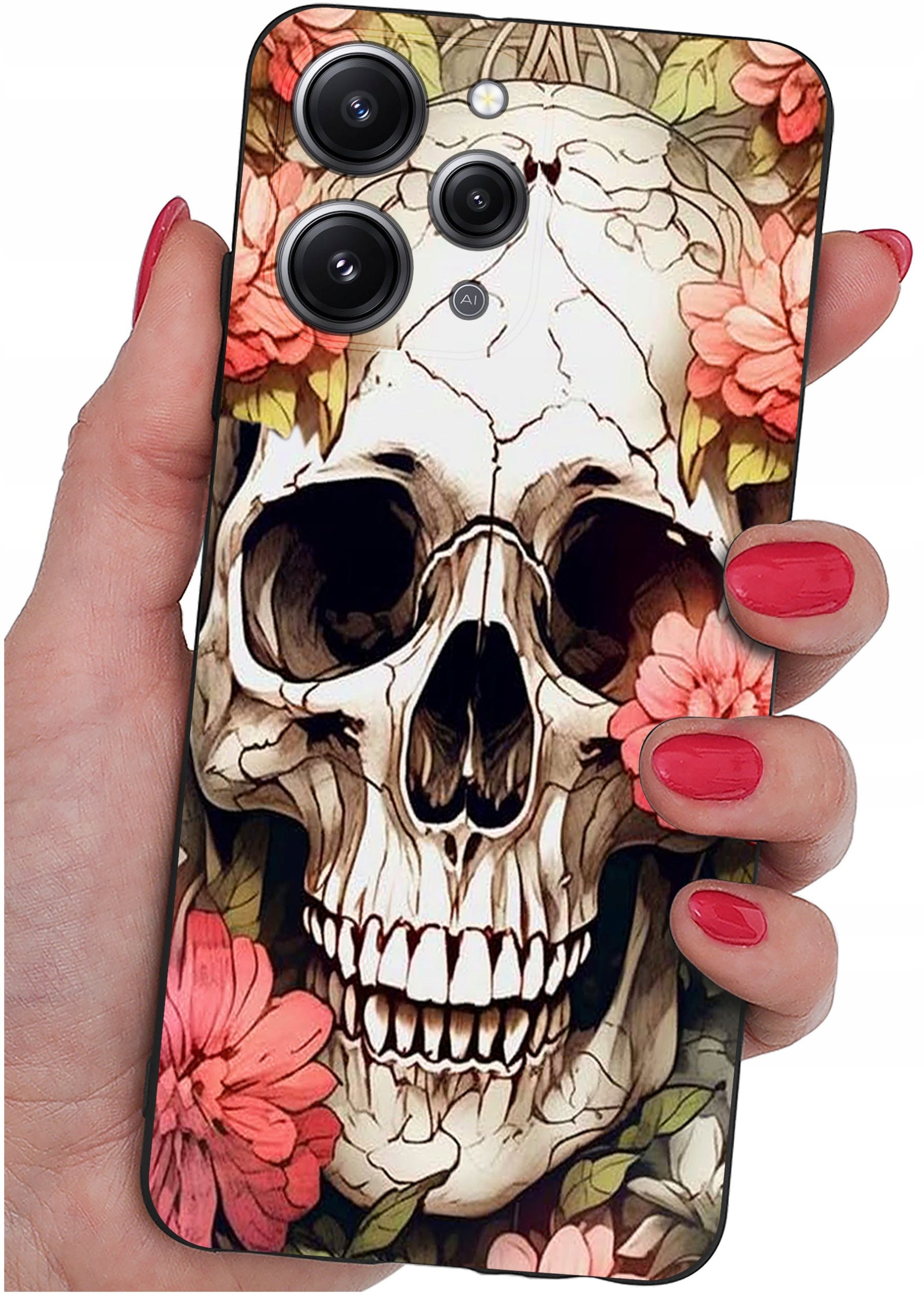 Etui do Xiaomi Redmi 12 4G WZORY |SILIKONOWE MATT CASE + SZKŁO 9H