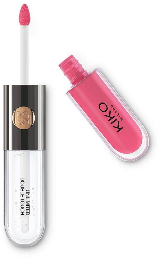 KIKO Milano Unlimited Double Touch dwuetapowa płynna pomadka do ust 111 Satin Pink Camellia 6ml