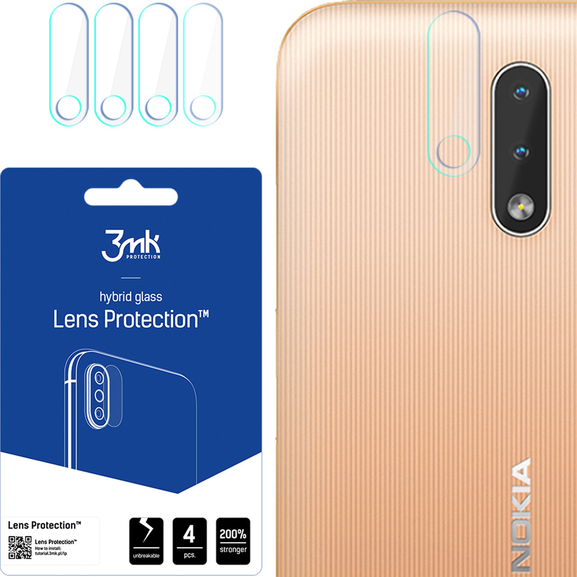 NOKIA 2.3 - 3MK LENS PROTECTION