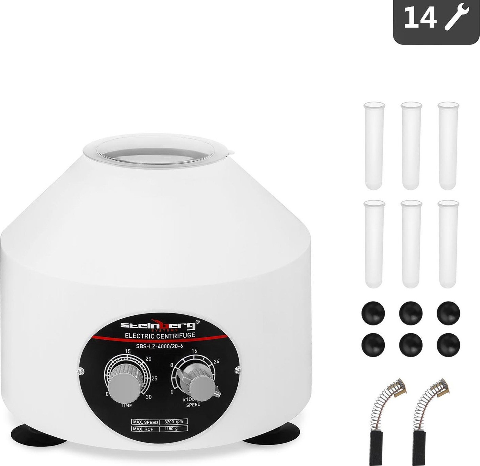 Steinberg Profesjonalna wirówka laboratoryjna do osocza do 6 próbówek 20ml 110W SBS-LZ-4000/20-6