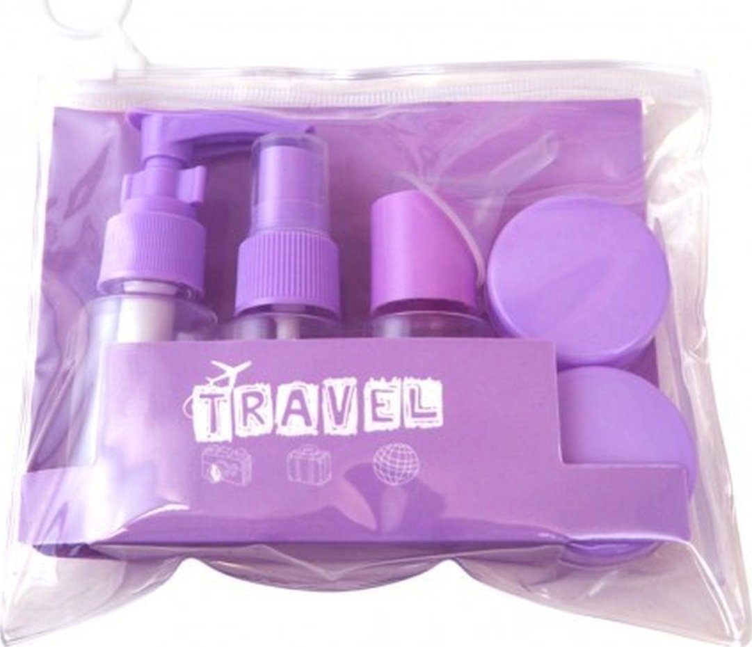 Ecarla Zestaw pojemniczków i akcesoriów podróżnych 7w1 ks122fio