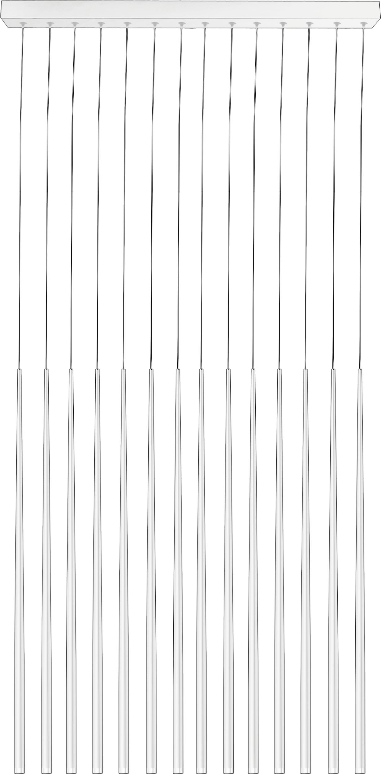 Lampa wisząca Azzardo Nowoczesna lampa wisząca ledowa biała AZzardo LOUISE długa AZ3425