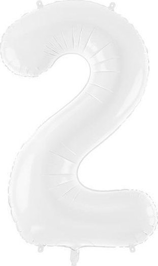 PartyDeco Balon foliowy 2 86cm biały