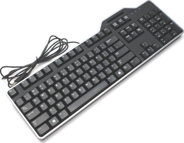 Dell Klawiatura Dell SmartCard KB813 USB QWERTY +Naklejki